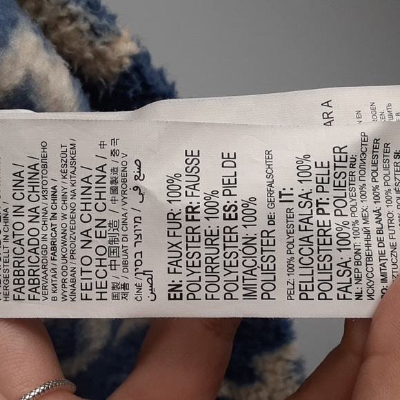 Billabong Striped Oversized Time Off Sherpa Half-Zip Sweatshirt - Picture 8 of 9